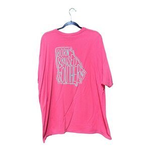 Born & Raised Southern Georgia‎ State Womens T-Shirt Gildan Graphic Print 2XL